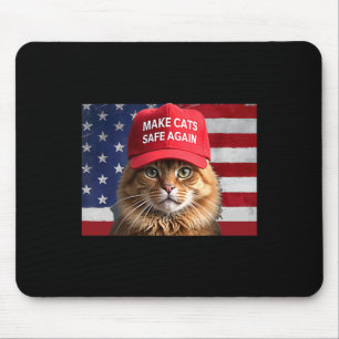 Donald Trump macht Cats wieder sicher Red Hat 2024 Mousepad