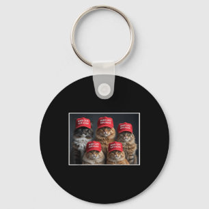 Donald Trump macht Cats wieder sicher Red Hat 2024 Schlüsselanhänger