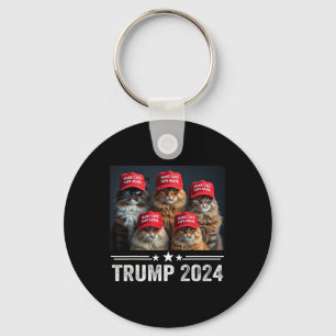 Donald Trump macht Cats wieder sicher Red Hat 2024 Schlüsselanhänger