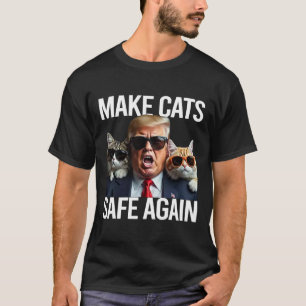 Donald Trump macht Cats wieder sicher Red Hat 2024 T-Shirt