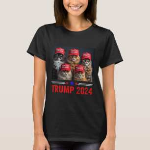 Donald Trump macht Cats wieder sicher Red Hat 2024 T-Shirt