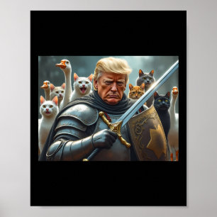 Donald Trump macht Cats wieder sicherer 2024 Debat Poster