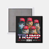 Donald Trump macht Cats wieder sicherer Red Hat 20 Magnet (Vorderseite/Rückseite)