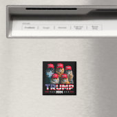 Donald Trump macht Cats wieder sicherer Red Hat 20 Magnet (In Situ (Geschirrspüler))