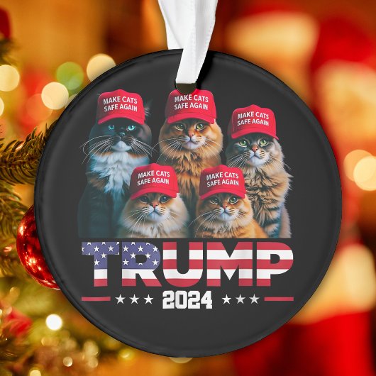 Donald Trump macht Cats wieder sicherer Red Hat 20 Ornament