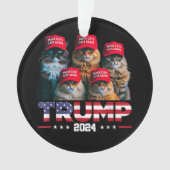 Donald Trump macht Cats wieder sicherer Red Hat 20 Ornament (Vorderseite)