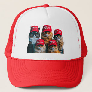 Donald Trump macht Cats wieder sicherer Red Hat 20 Truckerkappe