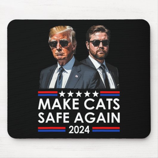 Donald Trump macht Cats wieder zum sicheren Debatt Mousepad (Vorne)