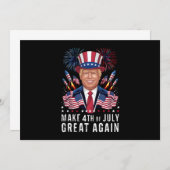 Donald Trump macht den 4. Juli wieder groß Einladung (Vorne/Hinten)
