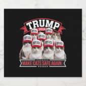 Donald Trump macht die Debatte 2024 wieder für Sic Bierflaschenetikett (Einzelnes Label)