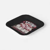 Donald Trump macht die Debatte 2024 wieder für Sic Pappteller (Gewinkelt)