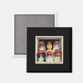 Donald Trump macht Haustiere wieder sicher Red Hat Magnet (Vorderseite/Rückseite)