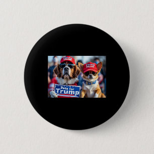 Donald Trump macht Hunde wieder sicher Red Hat 202 Button