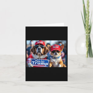 Donald Trump macht Hunde wieder sicher Red Hat 202 Karte