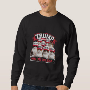 Donald Trump macht Katzen sicher wieder 2024 Debat Sweatshirt