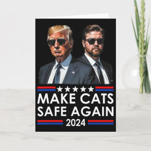 Donald Trump macht Katzen wieder sicher 2024 Dete  Karte