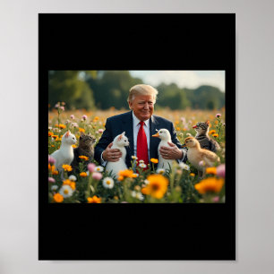 Donald Trump macht Katzen wieder sicher 2024 Dete Poster