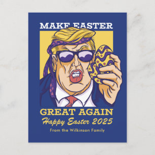 Donald Trump macht Ostern wieder Personalisiert Feiertagspostkarte