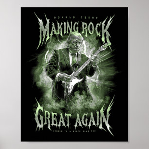 Donald Trump macht Rockmusik wieder groß Vintage Poster