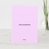 DONALD TRUMP MACHT VATER'S DAY WIEDER GROSS! KARTE (Rückseite)