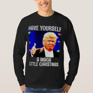 DONALD TRUMP MAGA KLEINE Weihnachtsfeiertage T - S T-Shirt