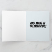 DONALD TRUMP MAGA KLEINE Weihnachtskarte Karte (Innenseite)