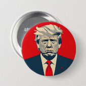Donald Trump MAGA Red & Navy Car Magent Button (Vorne & Hinten)