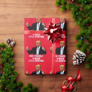 DONALD TRUMP MAGA WENIG FRÜHSTÜCKSBUCH GESCHENKPAPIER