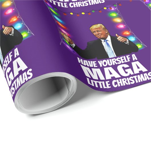 DONALD TRUMP MAGA WENIG FRÜHSTÜCKSBUCH GESCHENKPAPIER (Rolleneckpunkt)