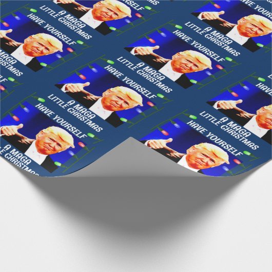 DONALD TRUMP MAGA WENIG FRÜHSTÜCKSBUCH GESCHENKPAPIER (Ecke)