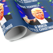 DONALD TRUMP MAGA WENIG FRÜHSTÜCKSBUCH GESCHENKPAPIER (Rolleneckpunkt)