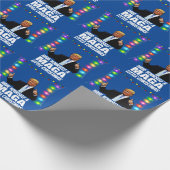 DONALD TRUMP MAGA WENIG Weihnachten Geschenkpapier (Ecke)