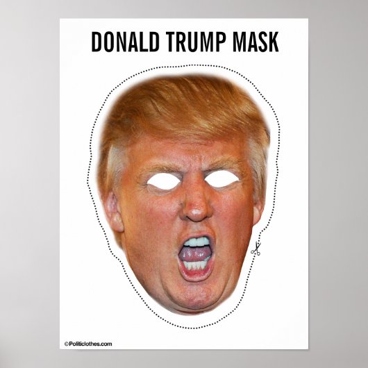 Donald Trump Mask Cutout Poster (Vorne)