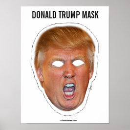 Donald Trump Mask Cutout Poster