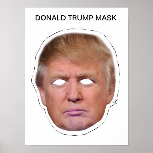 Donald Trump Mask Poster (Vorne)