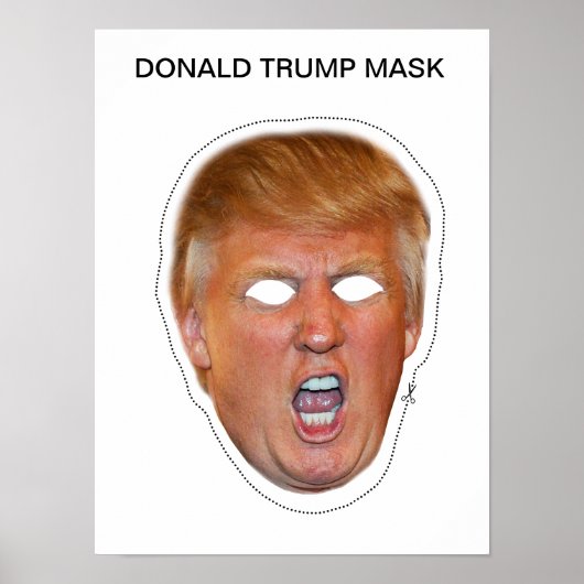 Donald Trump Mask Poster (Vorne)