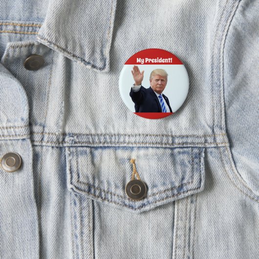 Donald Trump "MEIN PRÄSIDENT" Knopf Button (Beispiel)