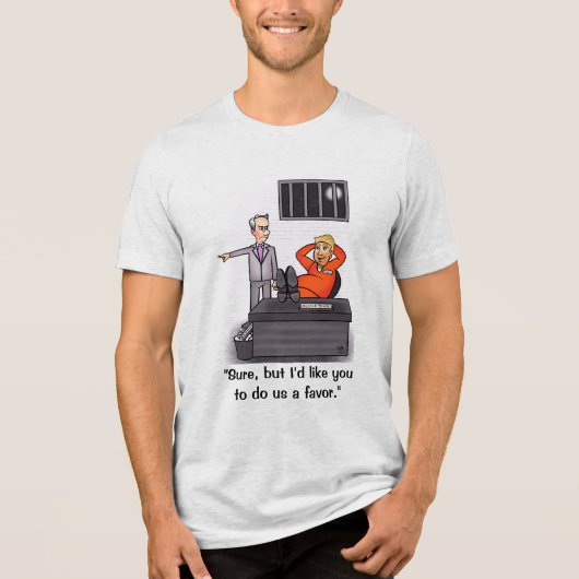 Donald Trump Men Tri-Blend Shirt (Vorderseite)