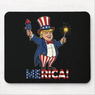 Donald Trump Merica 4. Juli Feuerwerk Patrioti Mousepad