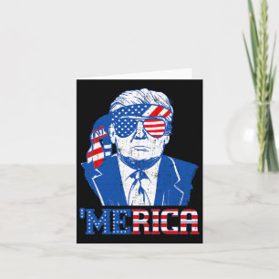 Donald Trump Merica Trump Sonnenbrille US-Flagge 4 Karte