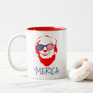 Donald Trump 'Merica Zweifarbige Tasse