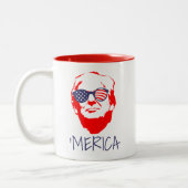 Donald Trump 'Merica Zweifarbige Tasse (Links)
