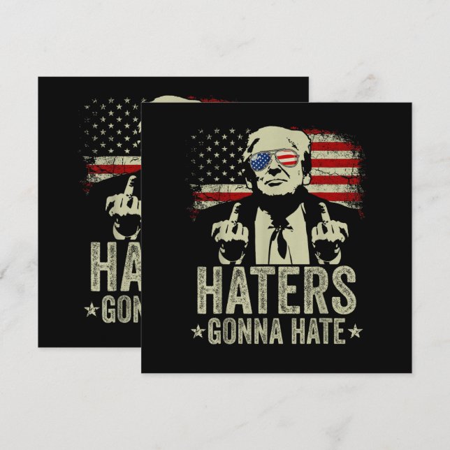  Donald Trump Middle Finger (Vorne/Hinten)