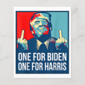 Donald Trump Middle Finger Biden Harris America Re (Vorderseite)