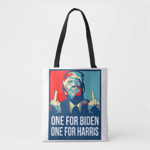 Donald Trump Middle Finger Biden Harris America Re Tasche