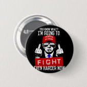 Donald Trump Middle Finger Dreht ab Pro Republ Button (Vorne & Hinten)