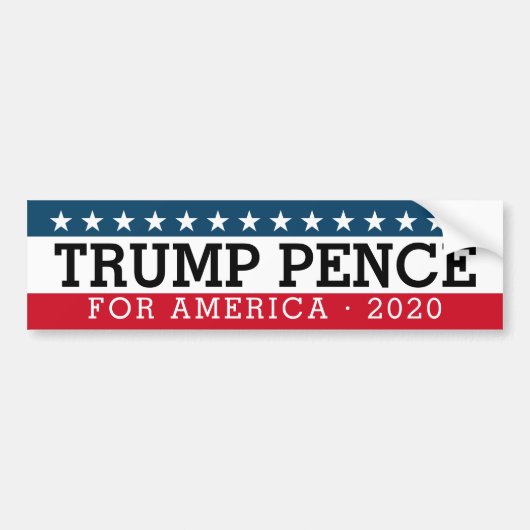 Donald Trump Mike Pence - Traditionelles Design 20 Autoaufkleber (Vorne)