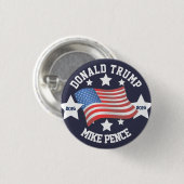 Donald- Trump/Mike-Pennys Button (Vorne & Hinten)