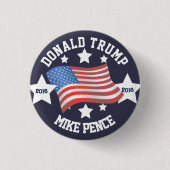 Donald- Trump/Mike-Pennys Button (Vorderseite)