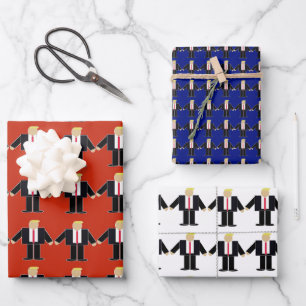 Donald Trump Minis Geschenkpapier Set